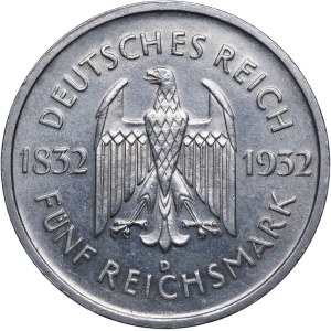 Niemcy, Republika Weimarska, 5 marek 1932 Goethe, D Monachium