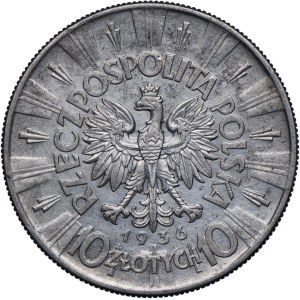 II RP, 10 zlotých 1936 Józef Piłsudski