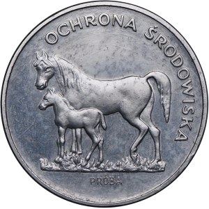 100 Gold 1981 Ochrana životního prostředí - Koně, SAMPLE Nickel