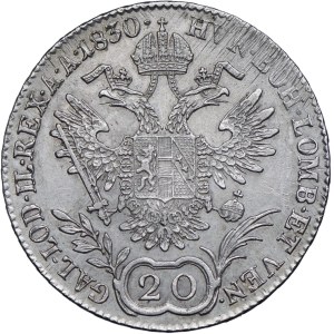 Austria, Francis II, 20 krajcars 1830 A, Vienna
