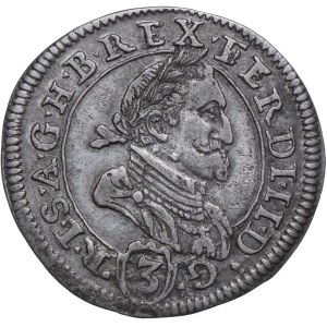 Austria, Ferdinand II 3 krajcars 1632, Graz