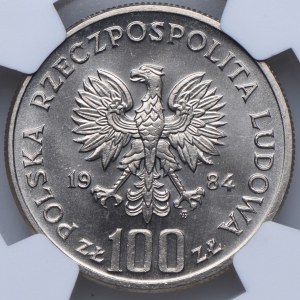 People's Republic of Poland, 100 zloty 1984, 40 years of the People's Republic of Poland