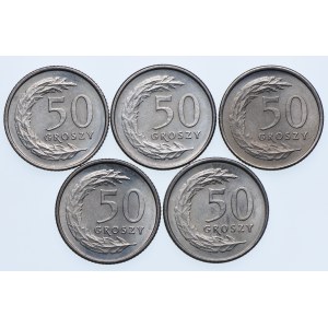 Third Republic, 50 pennies 1990 (5pc).