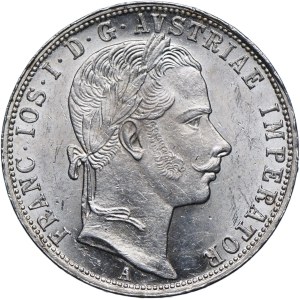Austria-Hungary, Franz Joseph I, 1 florin 1860 A, Vienna