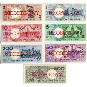 Města Polska, sada, 1 - 500 zlotých, vydáno 1. března 1990 - NEPUBLIKOVANÉ