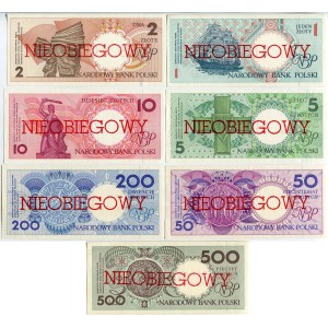 Města Polska, sada, 1 - 500 zlotých, vydáno 1. března 1990 - NEPUBLIKOVANÉ