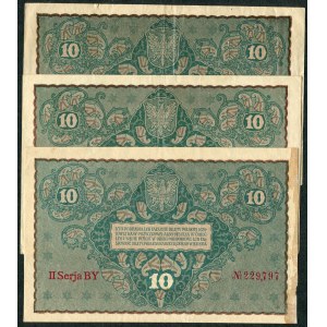 10 marks 1919 (3pcs.)