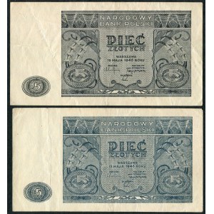 5 zlatých 1946 (2ks).