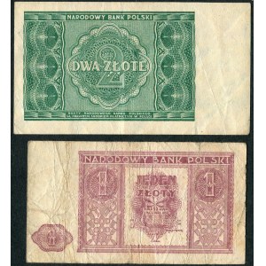 1 gold, 2 gold 1946 (2pc).
