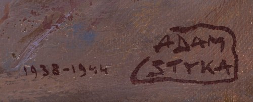 Adam Styka (1890 Kielce - 1959 Nowy Jork), Uliczka w Marakeszu, 1938-44