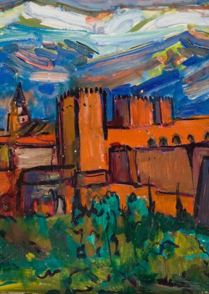 Mieczyslaw Lurczynski (1907 - 1982), View of the Alhambra in Granada (