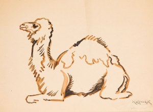 Karol Kossak (1895 Lviv - 1975 Ciechocinek), The Camel