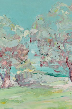 Włodzimierz Terlikowski (1873 Poraj near Łódź - 1951 Paris), Trees on the coast, 1930s.