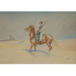 Mieczysław Adam Wysocki (1899 Jarosław - 1930 Jarosław), Arab na koniu