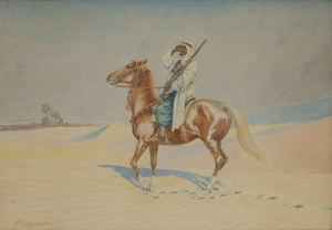 Mieczyslaw Adam Wysocki (1899 Yaroslavl - 1930 Yaroslavl), Arab on horseback