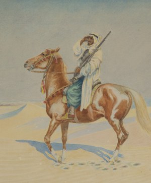 Mieczyslaw Adam Wysocki (1899 Yaroslavl - 1930 Yaroslavl), Arab on horseback