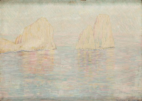 Bronisław Olszewski (1874 - 1959), Skały u wybrzeży Capri (