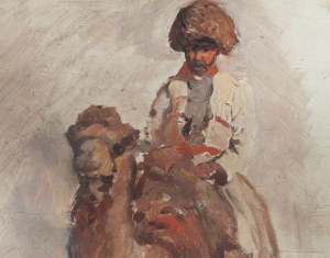 Waclaw Pawliszak (1866 Warsaw - 1905 Warsaw), Wanderer on a camel