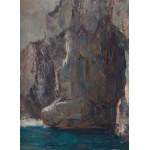 Albert Wenk (1863 Baden - 1934 Monachium), Skaliste wybrzeże - Capri