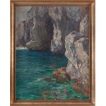 Albert Wenk (1863 Baden - 1934 Monachium), Skaliste wybrzeże - Capri