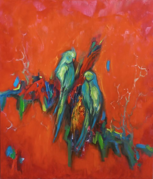 MARYNA LAKTIONOVA, LOVEBIRDS, 2025R.