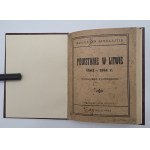 JANUŁAJTIS Augustyn - Uprising in Lithuania 1863-1864 WILNO 1923