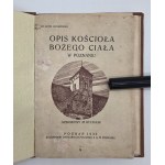 RANKOWSKI Leon - Description of the Corpus Christi church in Poznań. Embellished with 25 engravings. Poznan 1930