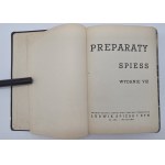 Spiess PREPARATIONS. [Trade Catalogue of the Industrial and Commercial Chemical Works Ludwik Spiess and Son] [between 1937 and 1939].