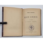 SIENKIEWICZ Henryk - Quo vadis. Ein Roman aus der Zeit Neros. Bd. 1-3. Warschau 1896. 1. Auflage. AUS DER JAN GOETZ BUCHSAMMLUNG