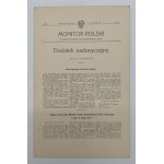 Pocztówka z przedrukiem z Monitora Polski RADA REGENCYJNA DO NARODU POLSKIEGO 14 LUTEGO 1918