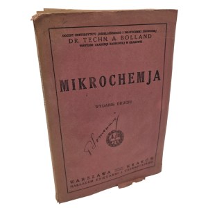 BOLLAND A. - Mikrochemja 1923