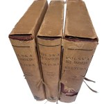 Poland, its history and culture - Complete T. I- III, [Binding by Radziszewski, original wrappers].