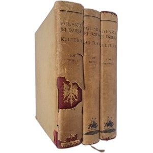 Poland, its history and culture - Complete T. I- III, [Binding by Radziszewski, original wrappers].