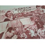 Poster placard 100 x 69.5 cm Film Revenge of Tonga [1932, designed by Jan Mucharski].