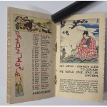 KALENDÁŘ. Podobenství z Dálného východu. 1939 s reklamní přílohou Altesse Glyzy a továrny.