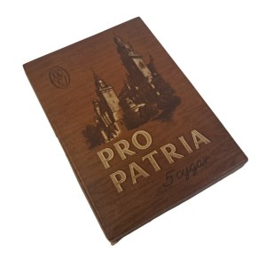 Kościańska Cigar and Cigarette Factory - original cardboard box of 5 Pro Patria cigars