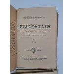 PRZERWA-TETMAJER Kazimierz - Legenda Tatr tom I-III 1927 [Umschlag und Illustrationen von Aleksander Świdwiński].