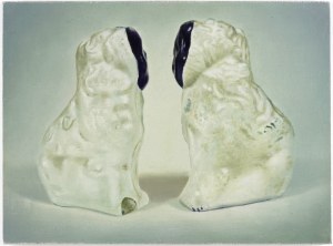 CHRISTOPHER HANLON, Porcelain dogs, 2014