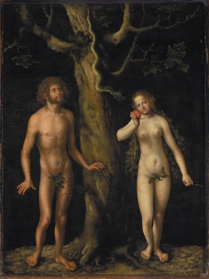 Lucas Cranach (1472 Kronach - 1553 Weimar), Adoption of the painting 