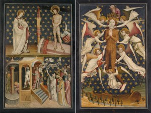 Unknown, Adoption of the Winterfeld family foundation diptych, 1430 - 1435