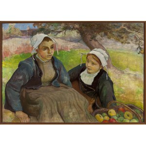 Władysław Ślewiński (1854 Białynin - 1918 Paryż), Adopcja obrazu Dwie Bretonki z koszem jabłek, 1897