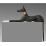 Nieznany, Adopcja rzeźby Bóg Anubis, pan nekropoli, w postaci szakala, około 1550 - 1069 p.n.e.