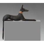 Nieznany, Adopcja rzeźby Bóg Anubis, pan nekropoli, w postaci szakala, około 1550 - 1069 p.n.e.