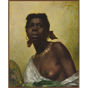 Anna Bilińska-Bohdanowiczowa (1857 Złotopole na Ukrainie - 1893 Złotopole na Ukrainie), Adopcja obrazu Murzynka, 1884