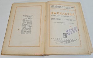 MERWIN - TWELVE. 12 NOVELS OF MODERN WORLD LITERATURE, published 1925.