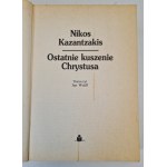 KAZANTZAKIS Nikos - DIE LETZTE GEFÄHRDUNG CHRISTI, Hrsg.1992