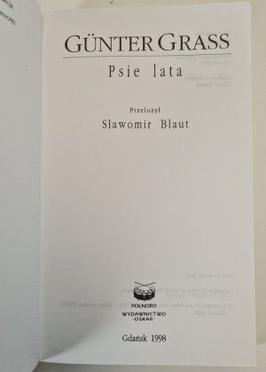 GRASS Günter - DOG YEARS, translated by Slawomir Błaut, publ.1998