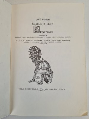 WIELHORSKI Janusz - SZABLE W DŁOŃ - JAZDA POLSKA wyd.1991 [illustrations].