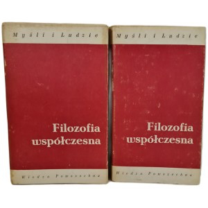 FILOZOFIA WSPÓŁCZESNA TOM I i II cykl Myśli i Ludzie, Wydanie 1 z 1983 roku