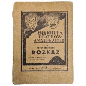 SCHROEDER Artur - ROZKAZ, Spółka Nakładowa Odrodzenie, Lwów